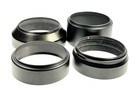 Unbranded 67mm Screw-in Metal Lens Hood Shades Lot Of 4 Hoods