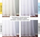 White Sheer Curtains   Drapes 96 Inches Long For Living Room - Grommet Top So