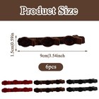 6 Pcs Retro Braided Hair Clips For Women multi-layer Hollow Braid Clips With    