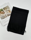 Cotton Hijab Scarf - Muslim Head Scarf For Women - Hajib Black