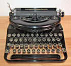 Antique 1937 Remington Noiseless Portable Typewriter W case  n106484