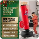 Kids Punching Bag Set   Tall 5   3    Boxing Bag W gloves  2 Focus Pads 