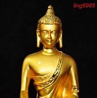 Tibet Buddhism Temple Bronze Gilt Shakyamuni Shakya Mani Medicine Buddha Statue