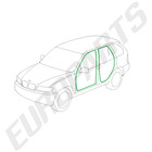 2000-2006 Bmw X5 E53 Door Seal 4-piece Weatherstrip Front   Rear