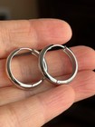 Stainless Steel Huggie Hoop Lightweight Earrings   25mm  