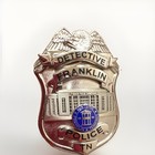 Symbolarts Franklin Tn Police Detective Badge Pin-back Replica