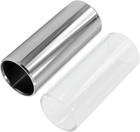 Pack Of 2 Guitar Slides Set  60mm Glass Slide And Stainless 2pcs
