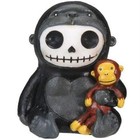 Furrybones Kongo Skeleton In Gorilla Costume Holding A Monkey Doll Figurine New