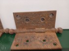 Pair Of Antique Ornate Eastlake Victorian Ball Tip Door Hinges 4    X 4    Rare