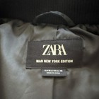 Zara Black Bomber Jacket Men M Zipper Snap Buttons Short Casual Classic