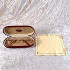 Vintage Cartier Eyeglasses C Decor Gold Frame 52-18-135 With Case