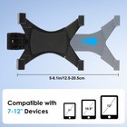 Tablet Tripod Mount Clamp Holder Bracket 1 4   thread Adapter For 7-12  Ipad Tab