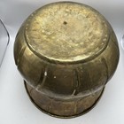 Vtg Large Hammered Brass Planter Pot Mid Century Hollywood Regency Boho Decor