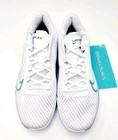 Nike Women s Size 8 5 Air Zoom Vapor 11 Hc Tennis Shoes White Green Dr6965-102