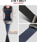  Mens Ratchet Belt 30 -36 waist Adjustable Black purplish Blue2556