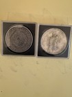 2 Coin Silver Dollar Lot 1934 Peace Dollar 1879-s Morgan Dollar 90  Silver Coins