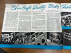 1952 Chris Craft Engine Brochure W  Blueprint  16  X 13  