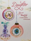 Christmas Card For Daughter You Are Beautiful Gold Foil   Glitter Hallmark Card