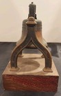 Vintage Liberty Bell On Oak Wood Base