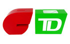Vintage Commerce Bank Red C Logo And Td Bank Green Coin Savings Box Plastic Toys
