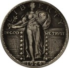1919s 1919d 1924d Standing Liberty Quarter Silver Coin Solid Very Fine Details--