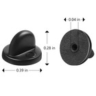 50 Black Rubber Pin Backs Replacement Lapel Pin Backings Clutches Keepers Cap