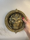 Heavy  Lion Door Knocker Solid Brass Jungle Beast Door Home Decor