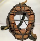 Early Wwii Era Vintage Baseball Catchers Mask Leather   Steel Frame