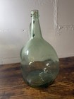 Vintage Green Glass Wine Jug With Handle 3 Liter