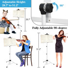 1 Pack Music Stand  2 In 1 Dual-use Folding Sheet Music Stand  Lightweight Porta