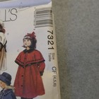 Mccall s 7321 Girl s Coat   Hat Pattern Size 4-6 Uncut Vintage Victorian Style