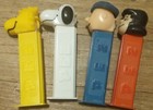 Vintage Pez Dispenser Lot Of 4 - Snoopy - Peanuts Charlie Brown Lucy Woodstock