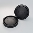 2pcs Sony E-mount Body Cap   Rear Lens Cap For Alpha Nex Mirrorless Cameras