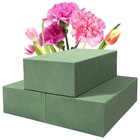  3 Pack Floral Foam Blocks  5 5  X 3 1  X 1 7   Wet And Dry Flower 3pack Green