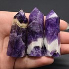 Natural Purple Dream Amethyst Quartz Crystal Stone Point Healing Hexagonal Wand