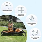 Elevated Dog Bed Portable Raised Dog Cot W  Metal Frame For All Size Pets S-xl