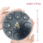 6 Inch 8 Note Steel Tongue Drum C Major Percussion With Drums Mallets carry Bag