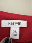 Nine West Women   s Red Solid Maxi Skirt  Xl