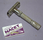 Vintage Gillette Fatboy Adjustable 1-9 Double Edge Safety Razor G2 1961 W blades