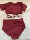 Kids Dance Convention Wear 2 Piece Red By Cy Dancewear Size Medium
