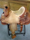 Hand-carved Premium Luxury Western Barrel Racing Saddle With Matching Tack Set 