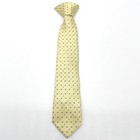 Youth Necktie One Size Youth Yellow Geometric Polyester Clip On Pre Tied 11 Inch