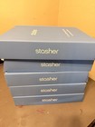 Stasher Premium Silicone Reusable Food Storage Bags  10 Pack  Starter Kit  Clear