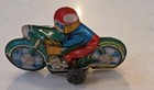 Vintage Tin Litho Motorcycle Friction Toy-japan C 1950