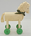 Vintage 1950s Rosbro Rosen Trojan Horse Pull Toy Candy Container On Wheels