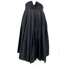 Vintage 1950s Smart Set Taffeta Circle Skirt Black High Waist Tv Movie Wardrobe