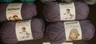 Bernat Softee Chunky Yarn Lot Of 4 Skeins Dark Purple