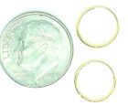 14kt Pure Gold  040 Endless 10mm Tiny Hoop Earrings-nose Too-gift Box- Free Ship