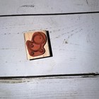 Delta Creative Rubber Stamp Baby Chick Wood   Rubber Crafting Tool