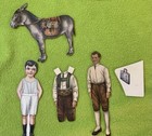 Huge Mixed Lot Vintage Paper Dolls Cutout 1940s Girls Boys Clothes And Dolls